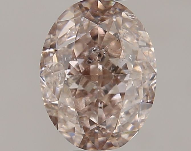 Oval Fancy Orange Brown Natural Diamond 0.57ct I1 loose diamond