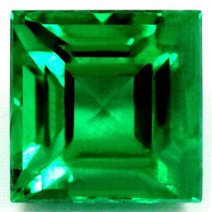 Square Green Emerald 0.96ct loose gemstone