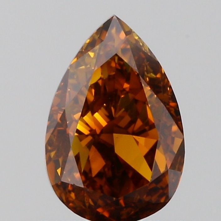 Pear Fancy Deep Orange Natural Diamond 1.01ct SI1 loose diamond