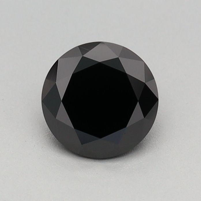 Round Fancy Black Lab-grown Diamond 0.42ct loose diamond