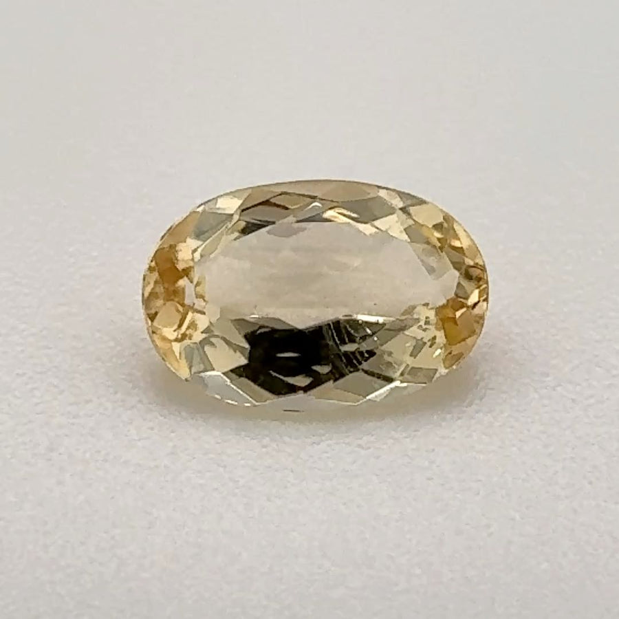Oval Yellow Topaz 0.785ct loose gemstone
