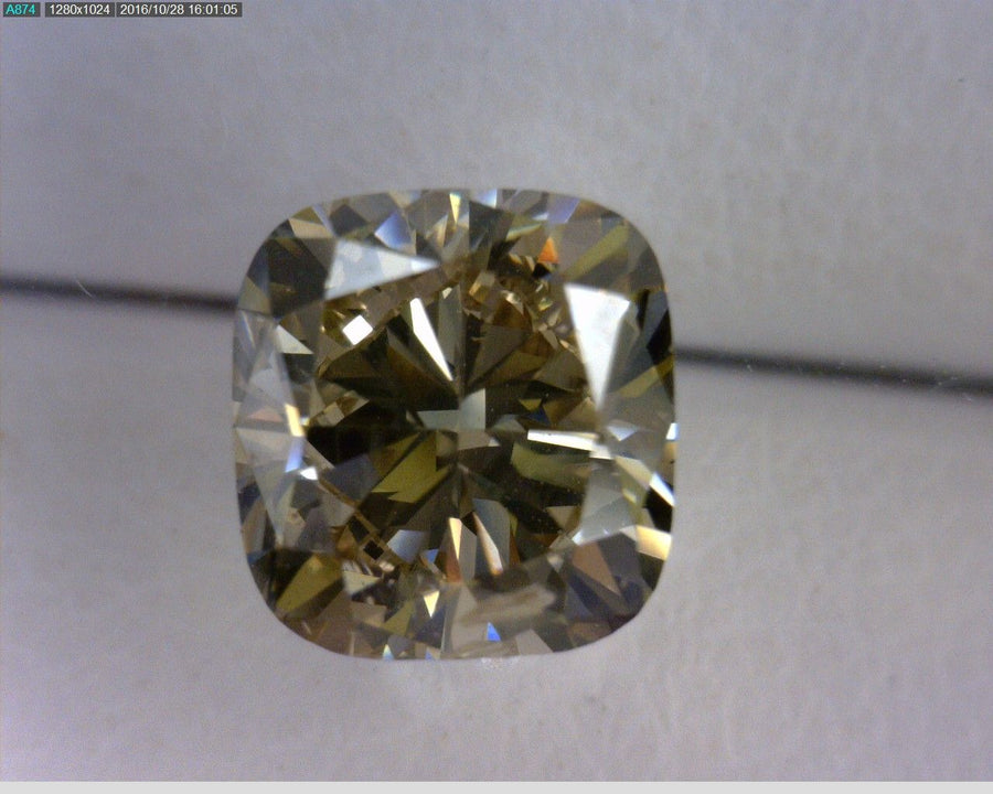 Cushion Champagne Natural Diamond 1.06ct I1 loose diamond