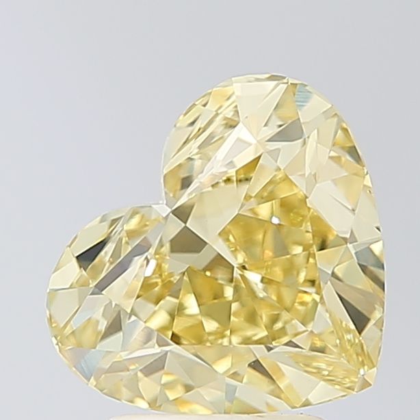 Heart Fancy Intense Yellow Lab-grown Diamond 3.04ct VS1 loose diamond
