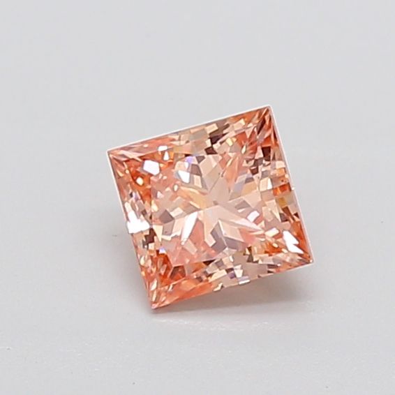 Princess Fancy Intense Brownish Orange Lab-grown Diamond 0.97ct VS2 loose diamond