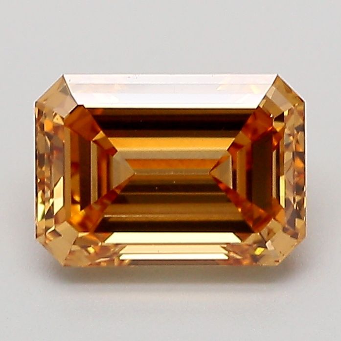 Emerald Fancy Light Yellowish Brown Lab-grown Diamond 1.51ct VS1 loose diamond