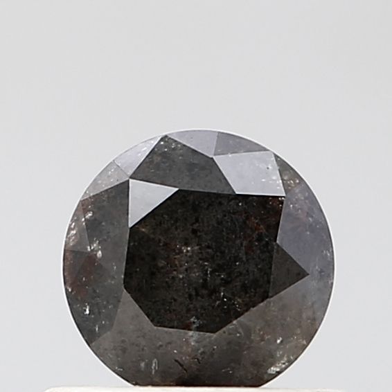 Round Salt And Pepper Natural Diamond 0.53ct VS1 loose diamond