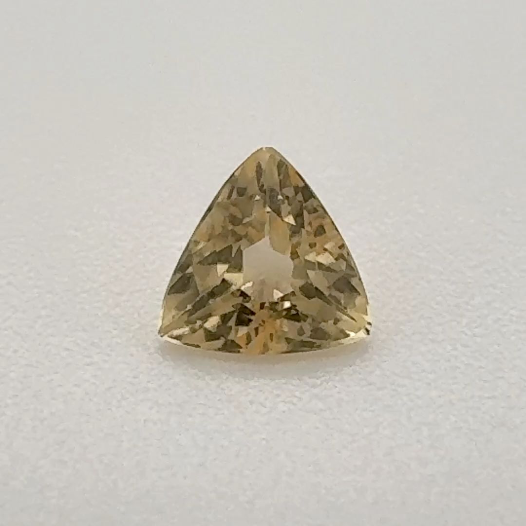 Trilliant Yellow Topaz 0.385ct loose gemstone