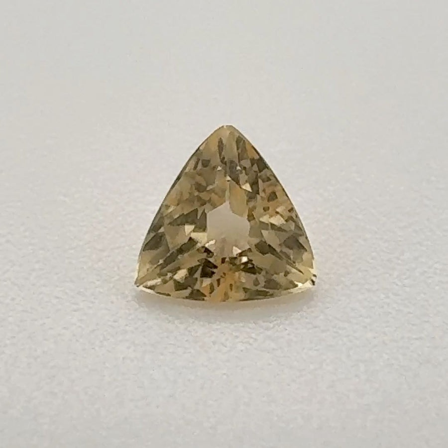Trilliant Yellow Topaz 0.385ct loose gemstone