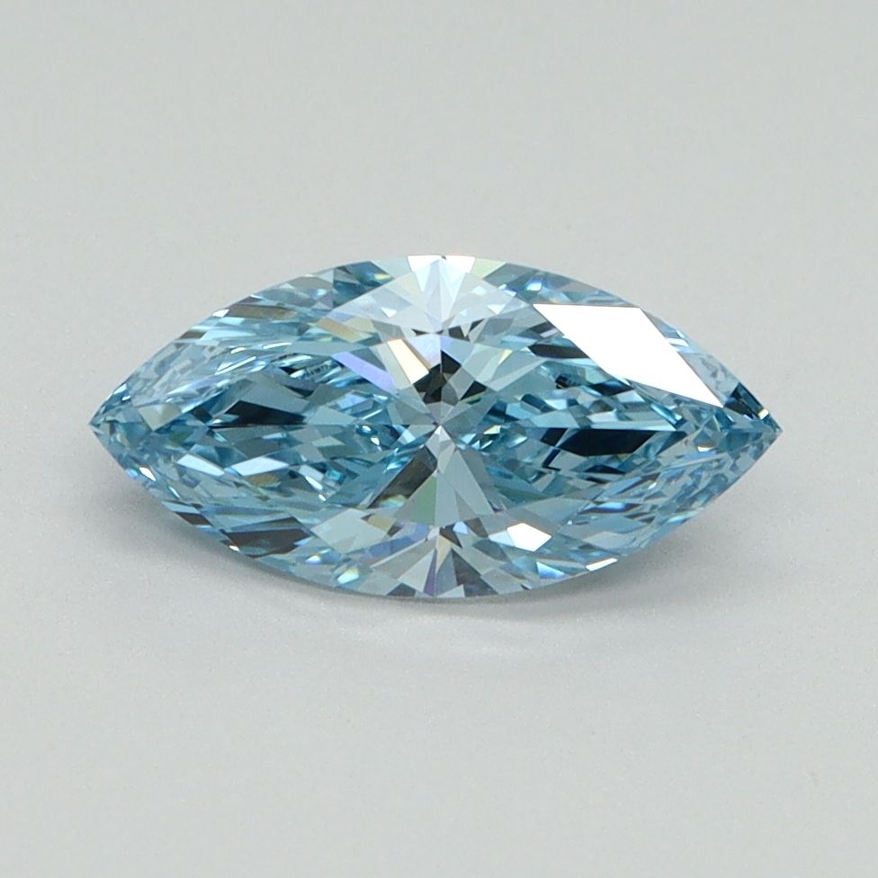 Marquise Fancy Vivid Blue Lab-grown Diamond 1ct VVS2 loose diamond