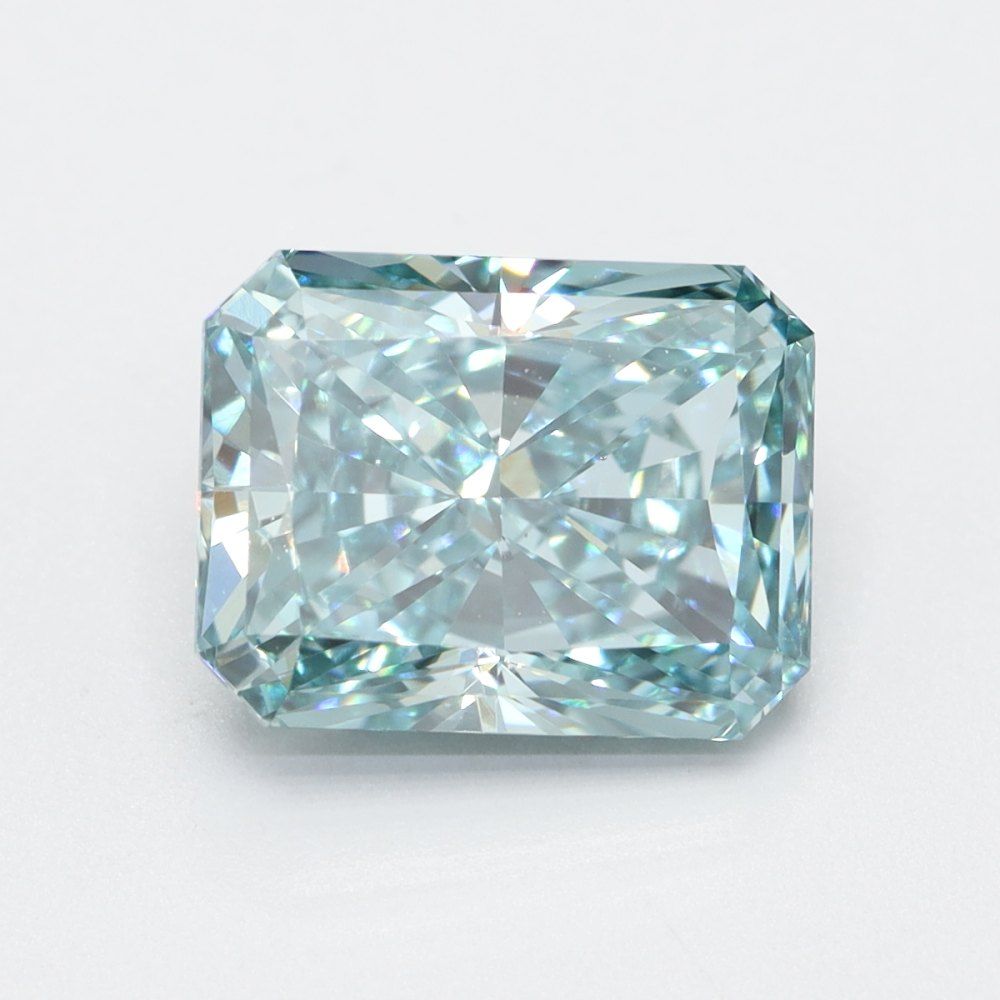 Radiant Fancy Vivid Blue Lab-grown Diamond 1.65ct VS1 loose diamond