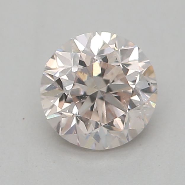 Round Very Light Pinkish Brown Natural Diamond 0.3ct SI2 loose diamond