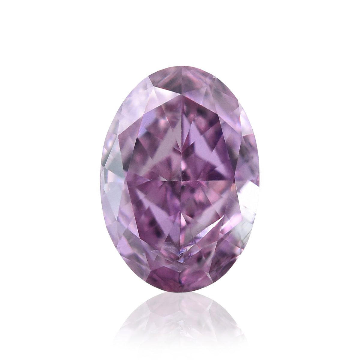 Oval Fancy Intense Purple Pink Natural Diamond 0.23ct I1 loose diamond