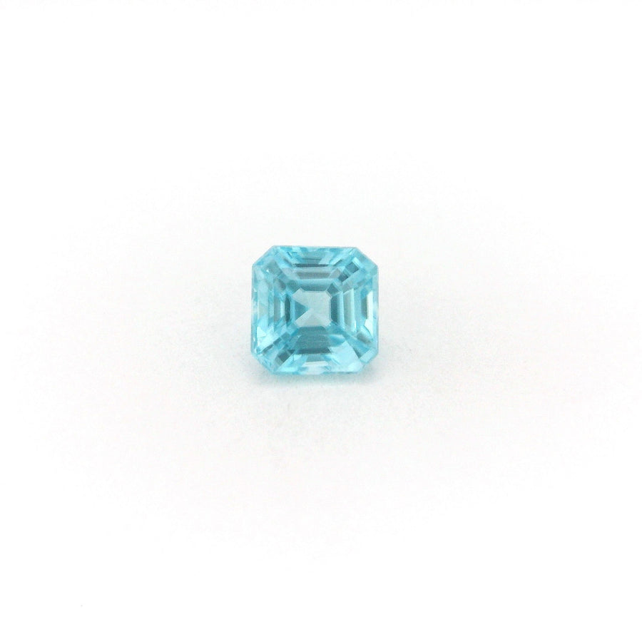 Octagonal Blue Zircon 1.14ct loose gemstone