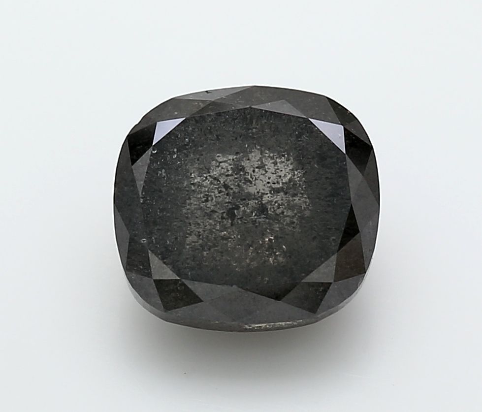 Cushion Fancy Dark Gray Natural Diamond 5.68ct I3 loose diamond