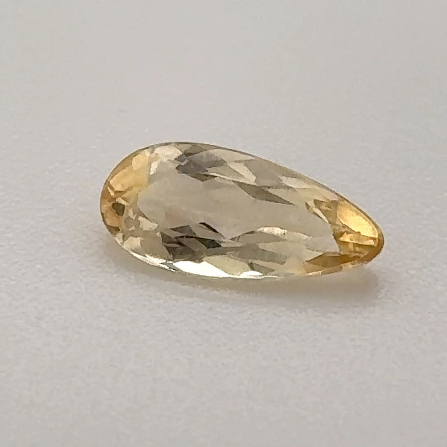 Pear Yellow Topaz 0.54ct loose gemstone