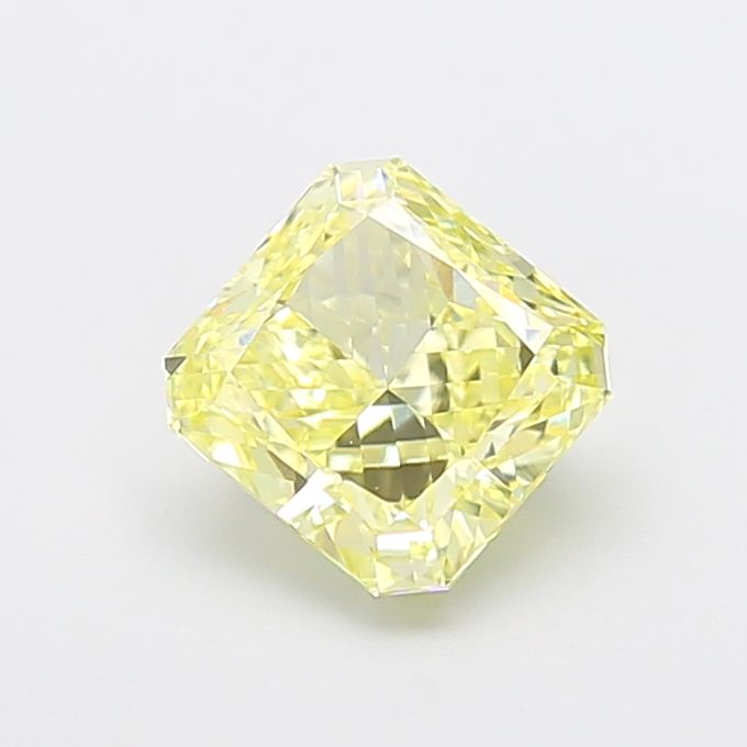Square Radiant Fancy Yellow Lab-grown Diamond 2.01ct VVS2 loose diamond