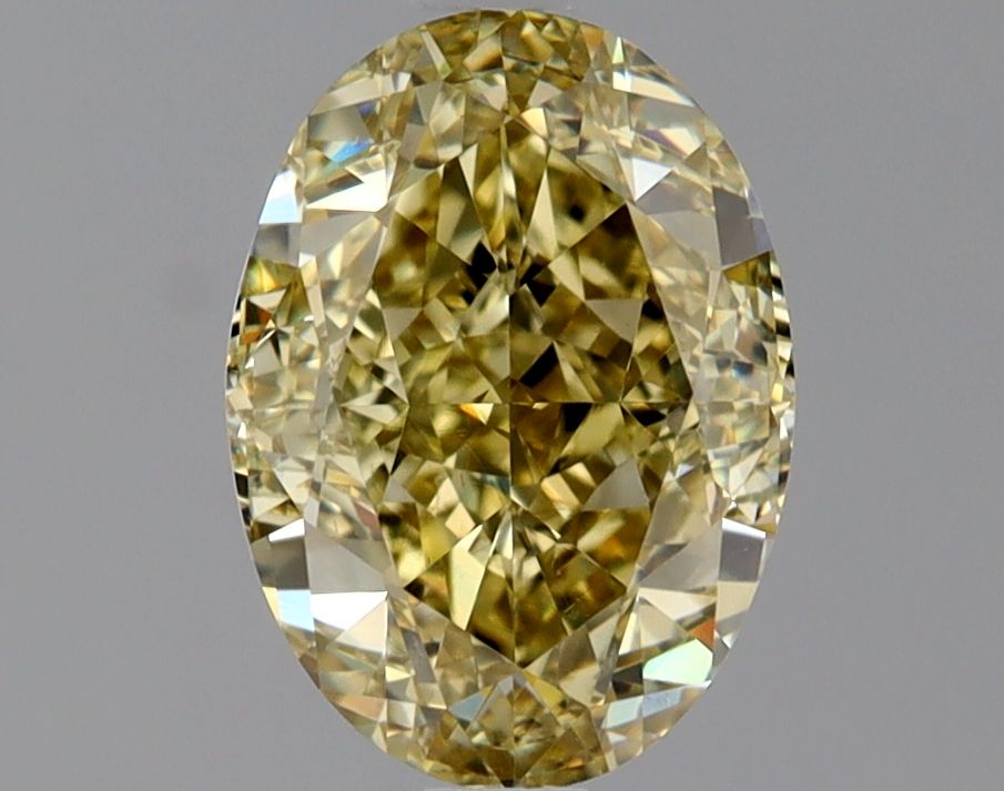 Oval Fancy Brownish Yellow Natural Diamond 2.01ct VS1 loose diamond