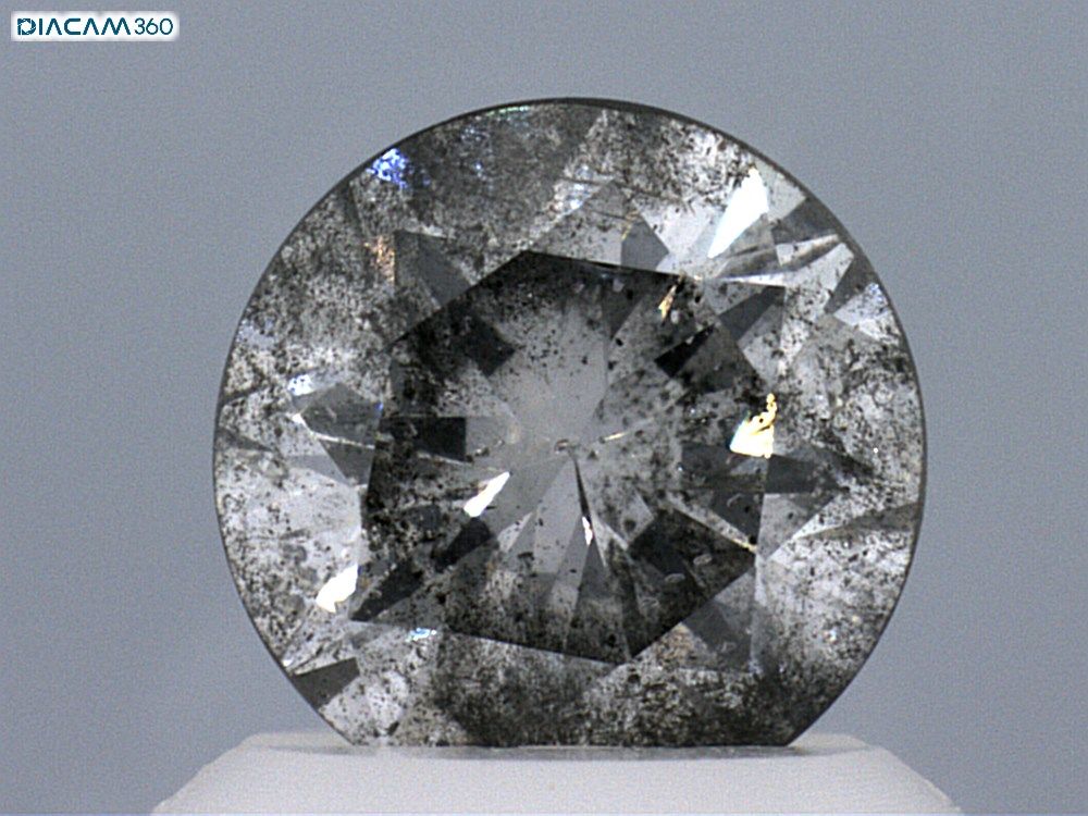 Round Fancy Gray Natural Diamond 0.97ct loose diamond