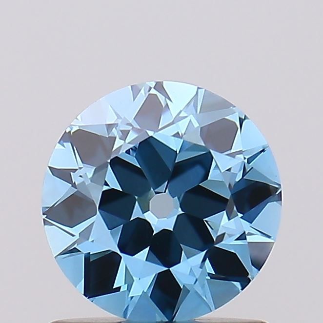 European Cut Fancy Vivid Blue Lab-grown Diamond 1.04ct VS1 loose diamond