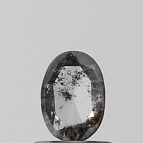 Oval Salt And Pepper Natural Diamond 0.29ct VVS2 loose diamond
