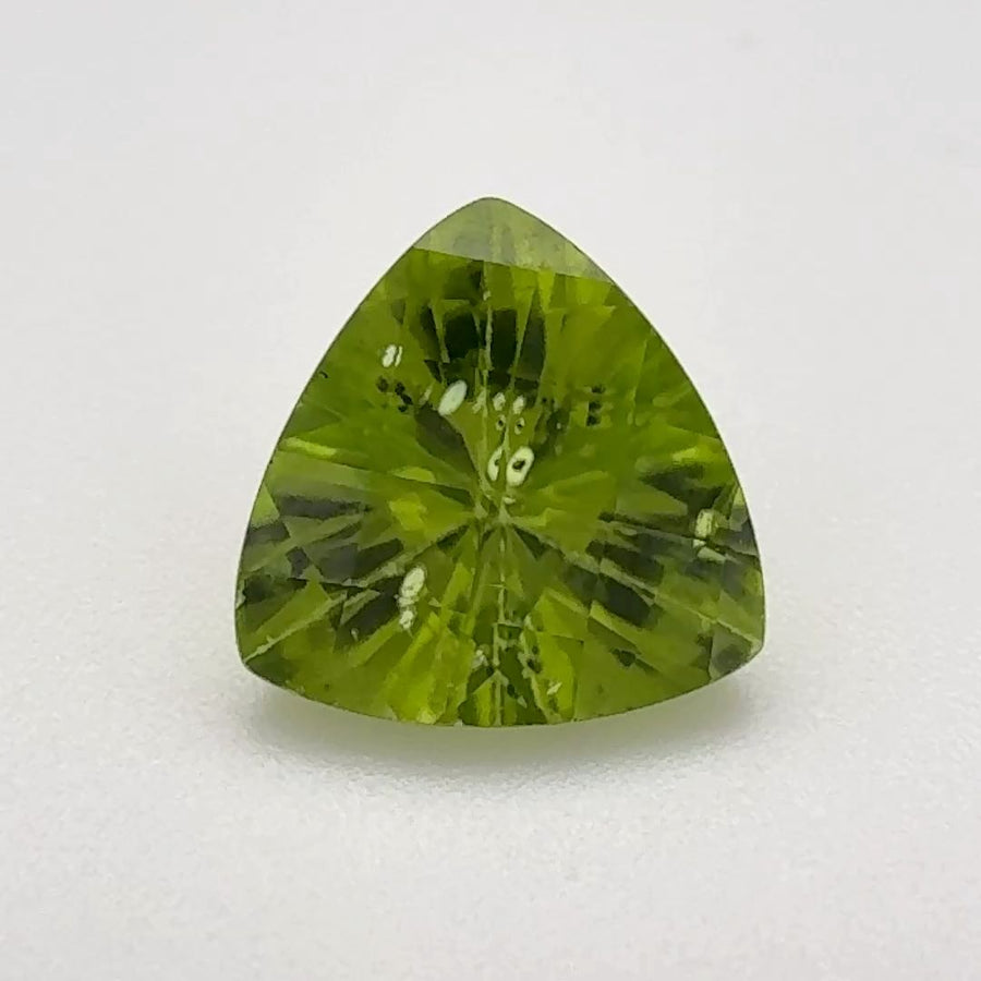 Trilliant Green Peridot 2.74ct loose gemstone