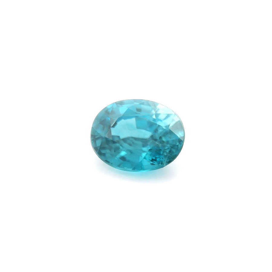 Oval Blue Zircon 2.85ct loose gemstone