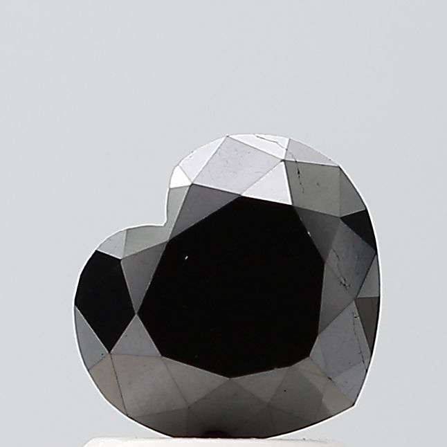 Heart Black Natural Diamond 1.5ct VVS2 loose diamond