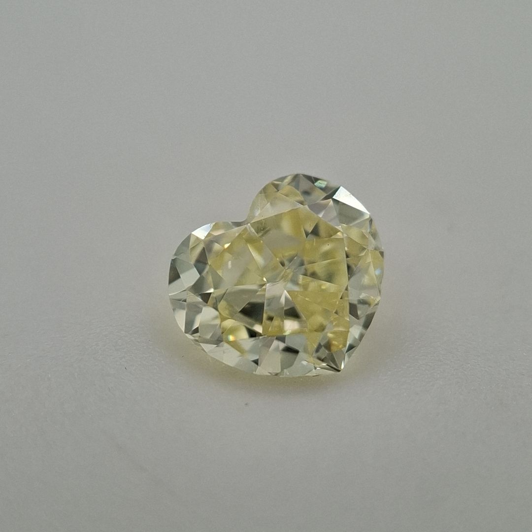 Heart Fancy Yellow Natural Diamond 1.03ct SI2 loose diamond