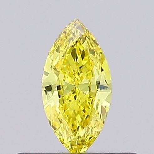 Marquise Fancy Vivid Yellow Lab-grown Diamond 0.22ct VVS2 loose diamond