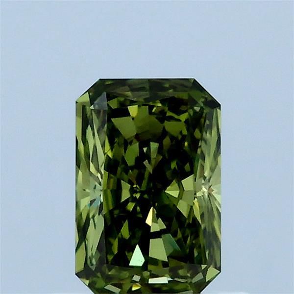 Radiant Fancy Vivid Green Lab-grown Diamond 0.7ct VS2 loose diamond