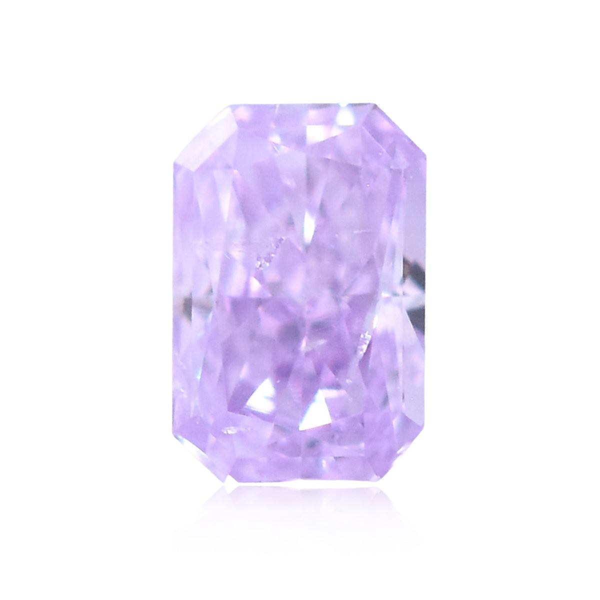 Radiant Fancy Intense Pinkish Purple Natural Diamond 0.18ct I2 loose diamond