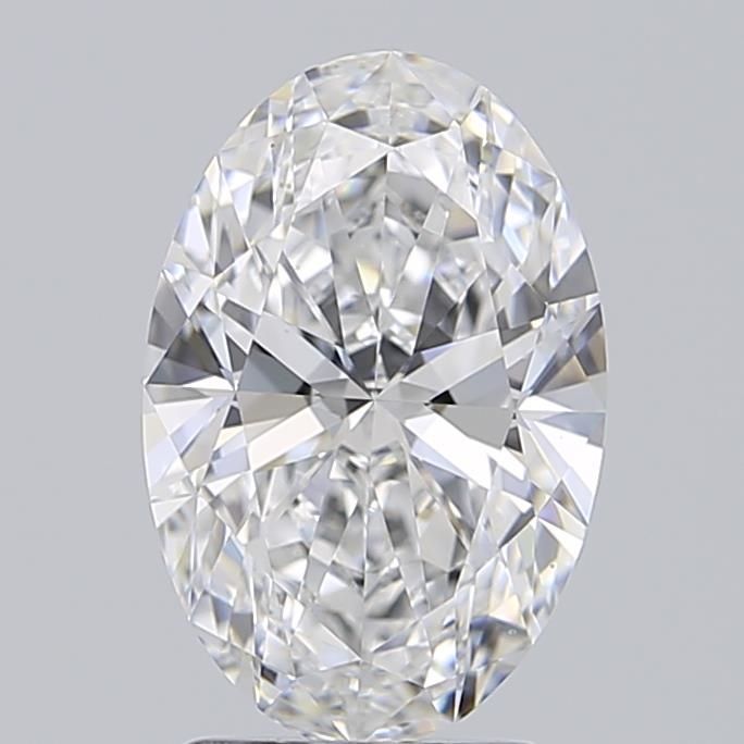 Oval Lab-Grown Diamond 2.08ct D IF