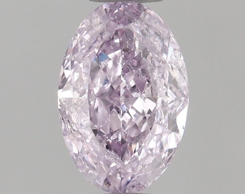Oval Fancy Pinkish Purple Natural Diamond 0.5ct I2 loose diamond