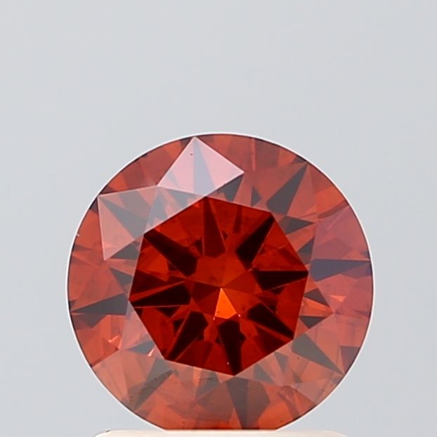 Round Fancy Vivid Orange Lab-grown Diamond 1.07ct SI2 loose diamond