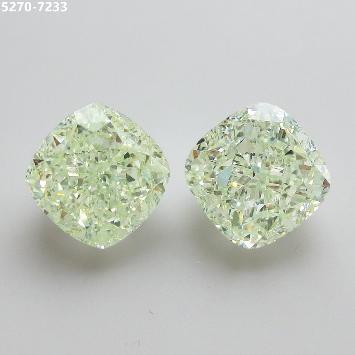 Cushion Fancy Light Yellowish Green Natural Diamond 2.02ct VS2 loose diamond