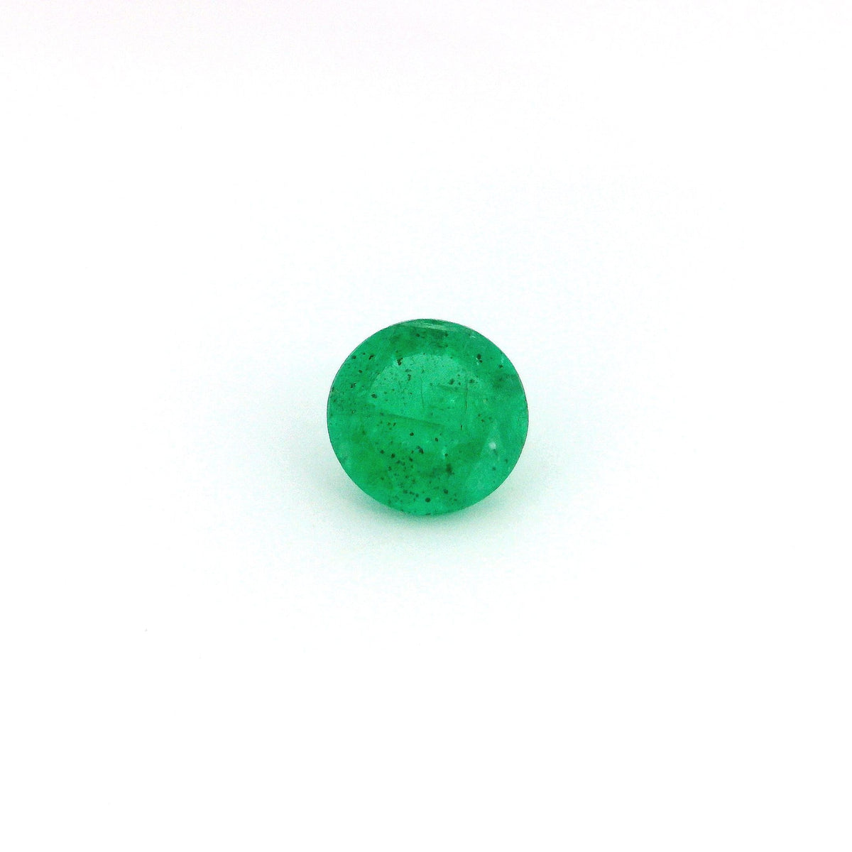 Round Green Emerald 0.81ct loose gemstone
