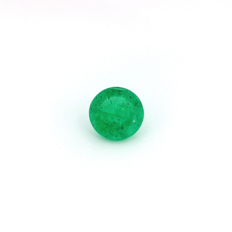 Round Green Emerald 0.81ct loose gemstone