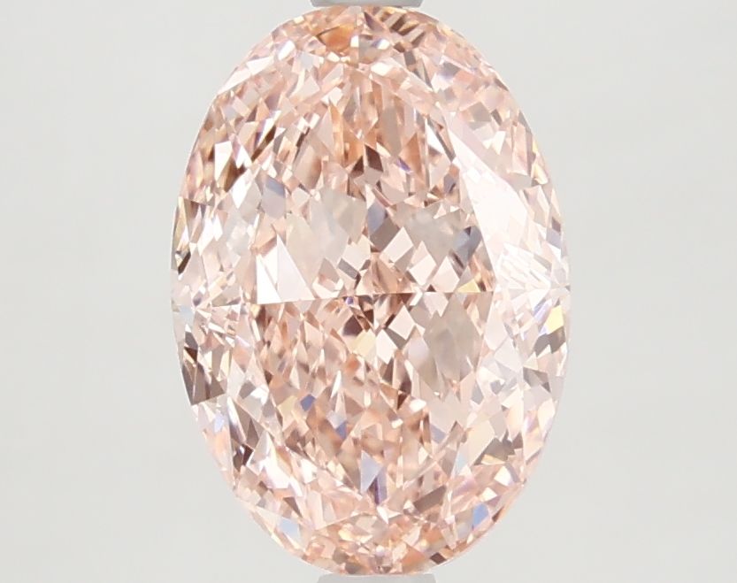 Oval Fancy Vivid Pink Lab-grown Diamond 2.62ct VVS2 loose diamond
