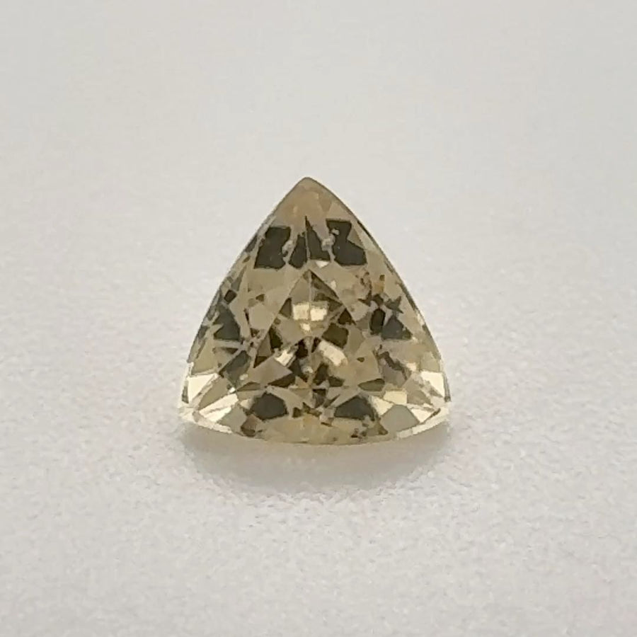 Trilliant Yellow Topaz 0.54ct loose gemstone