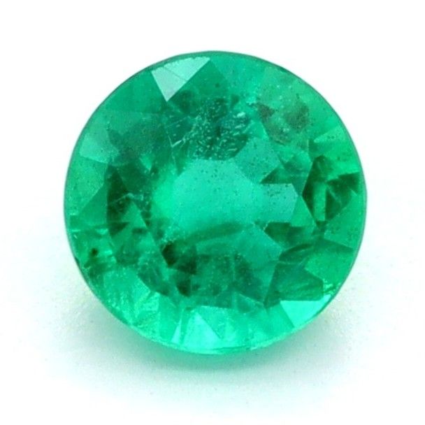 Round Green Emerald 0.32ct loose gemstone