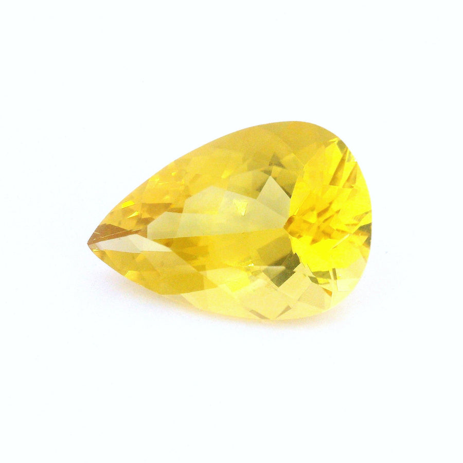Pear Yellow Heliodor 4.96ct loose gemstone