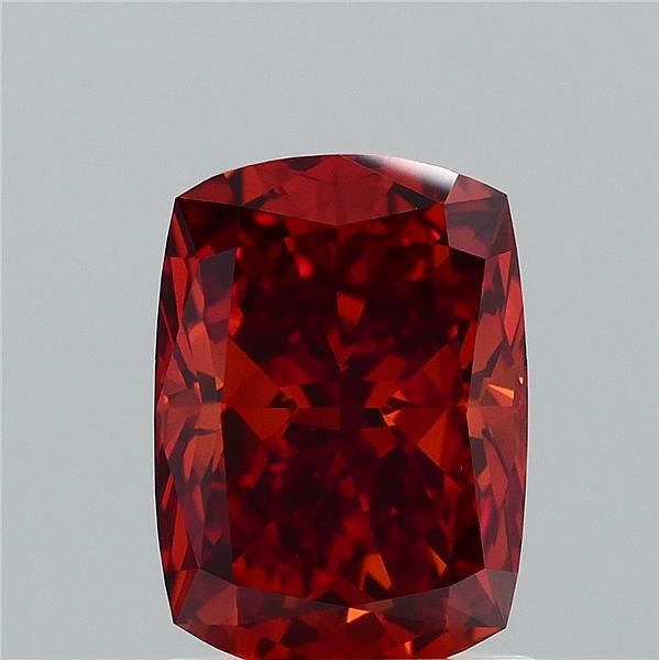 Cushion Fancy Vivid Orange Lab-grown Diamond 1.55ct VS1 loose diamond