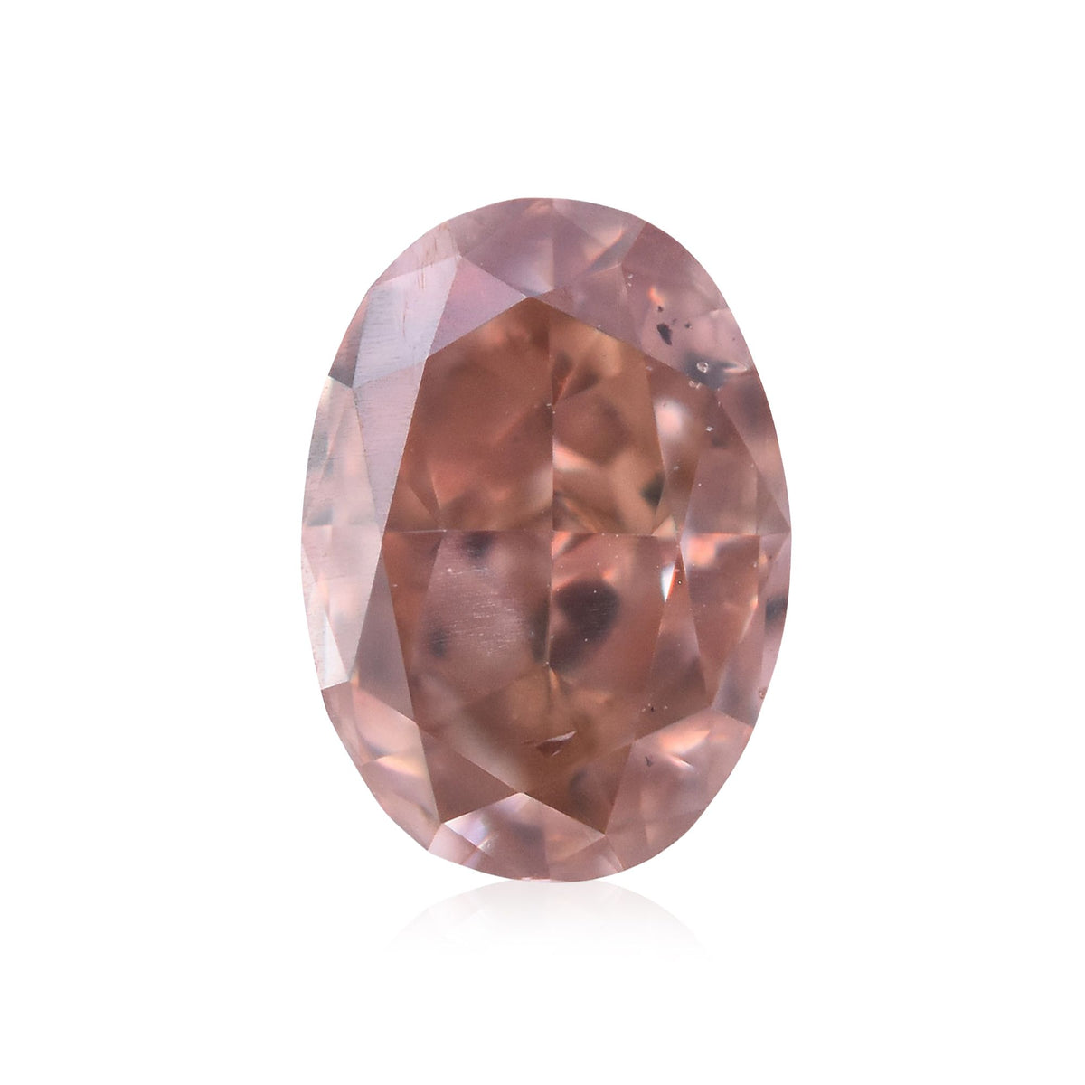 Oval Fancy Orangey Pink Natural Diamond 0.27ct SI1 loose diamond