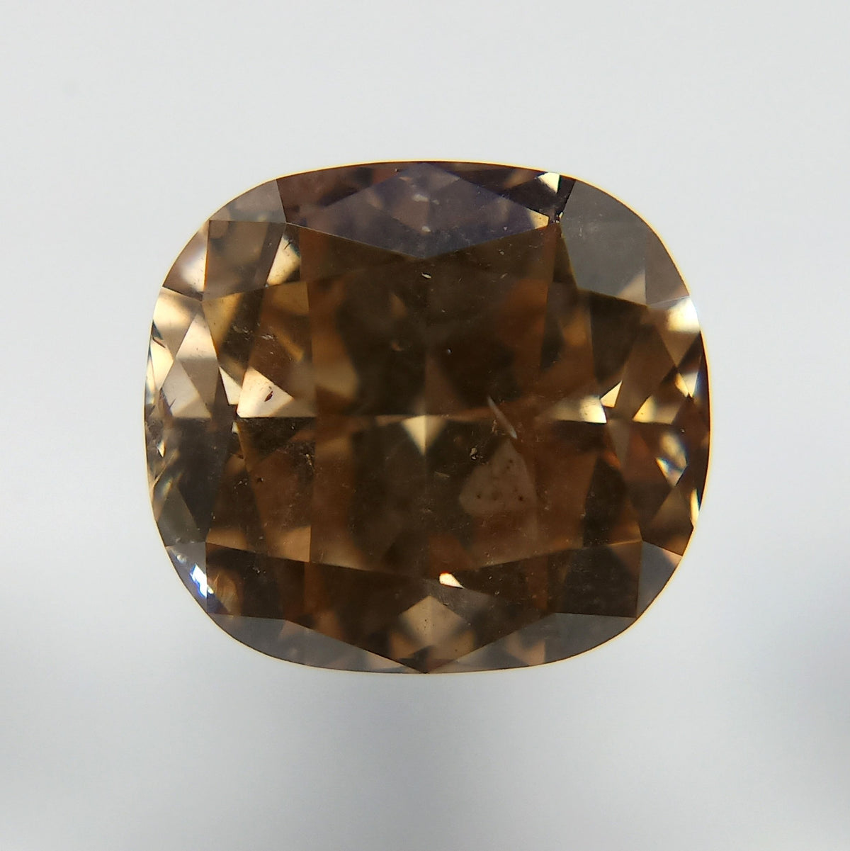 Cushion Fancy Yellow Yellow Brown Natural Diamond 1.63ct loose diamond
