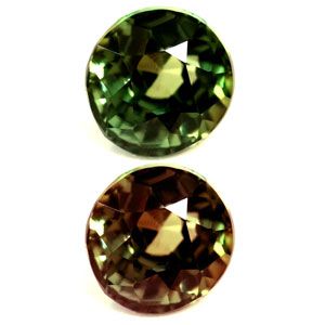Round Green Alexandrite 0.53ct loose gemstone