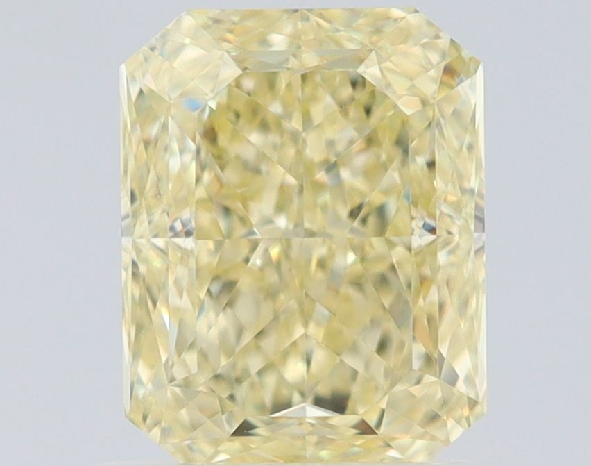 Radiant Fancy Light Yellow Natural Diamond 1.32ct VVS2 loose diamond
