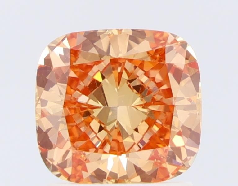 Cushion Fancy Orange Lab-grown Diamond 1.43ct VVS2 loose diamond