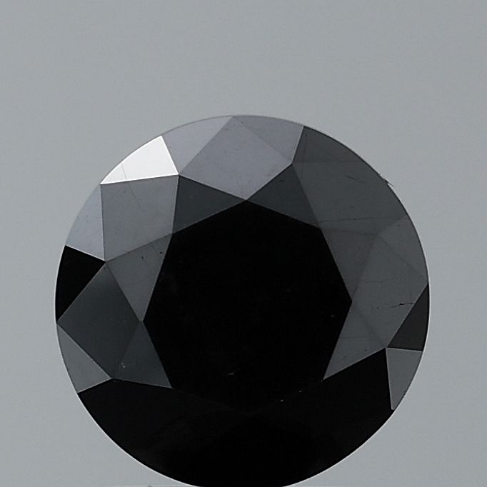 Round Fancy Black Natural Diamond 0.78ct VVS2 loose diamond
