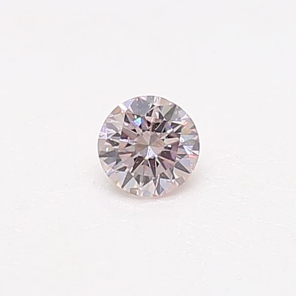 Round Pink Natural Diamond 0.15ct SI2 loose diamond