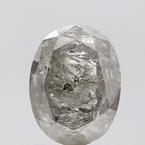 Oval Salt And Pepper Natural Diamond 1.38ct VVS2 loose diamond